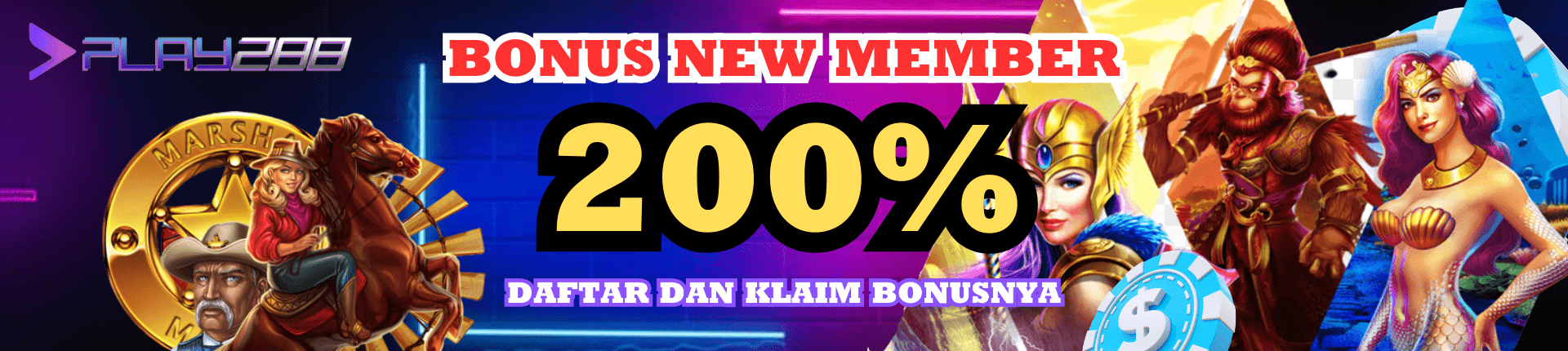 BONUS NEW MEMBER 200%